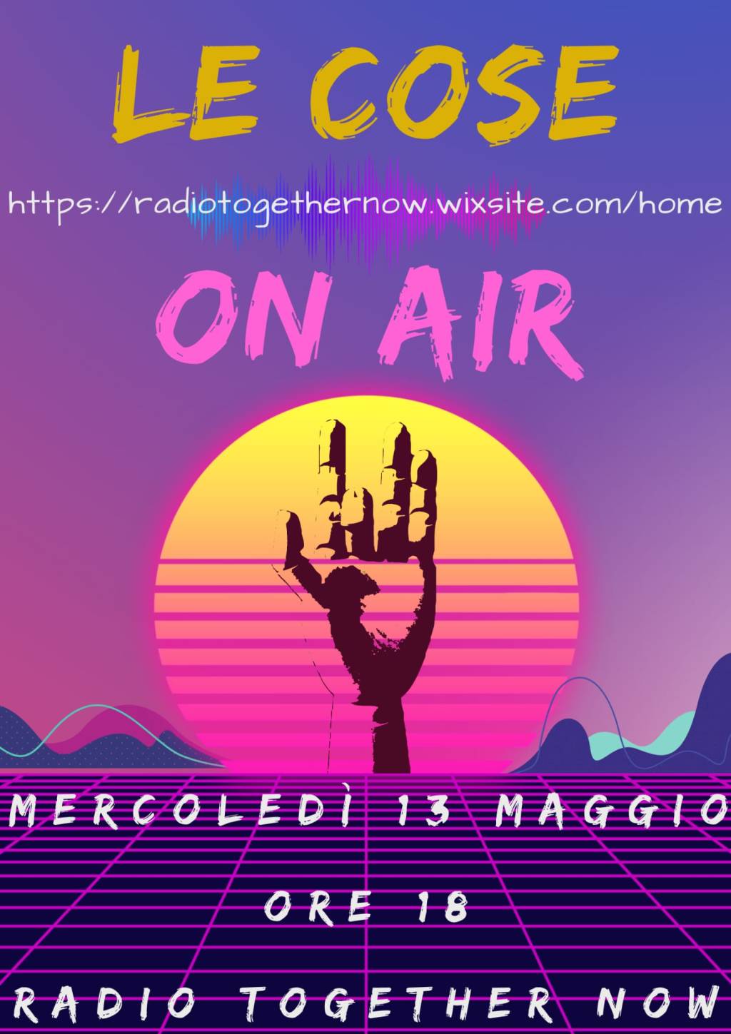 Le Cose online in web radio oggi alle&nbsp;18!