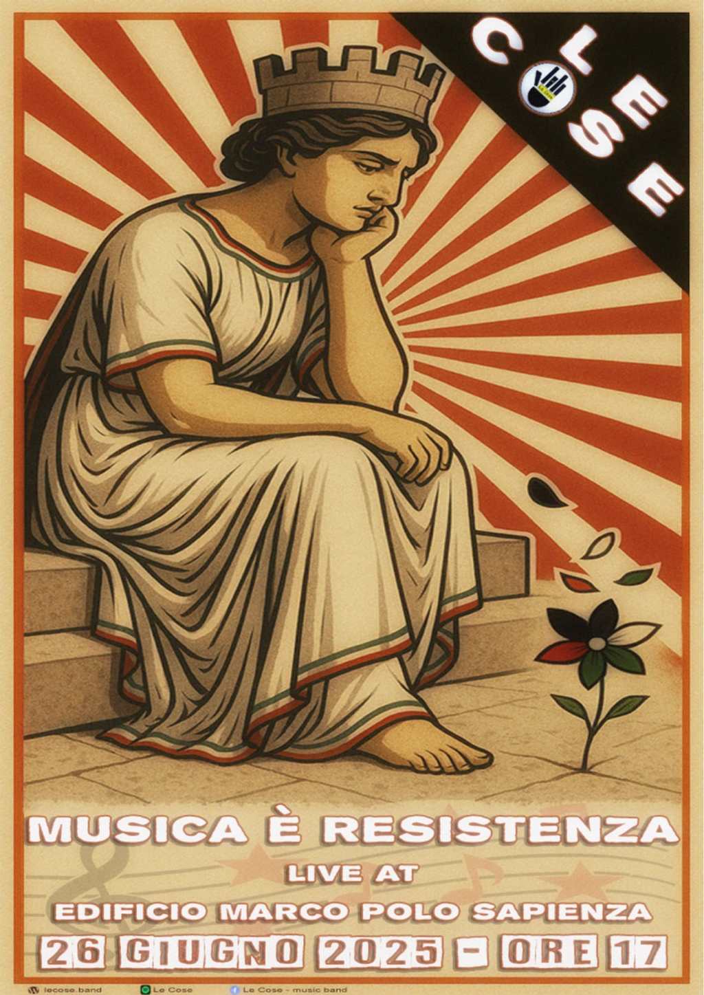 Oggi Le Cose in concerto, per festeggiare gli 80 anni dell’avvio del Liberation&nbsp;Tour